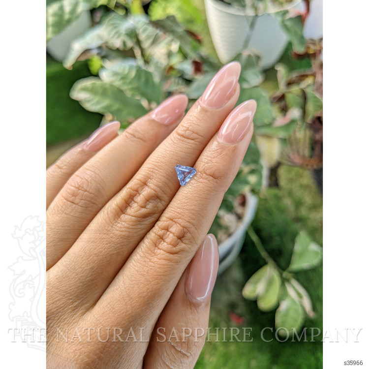 0.89 Ct. Blue Sapphire from Ceylon (Sri Lanka)