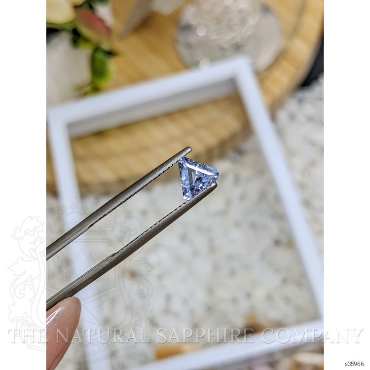 0.89 Ct. Blue Sapphire from Ceylon (Sri Lanka)