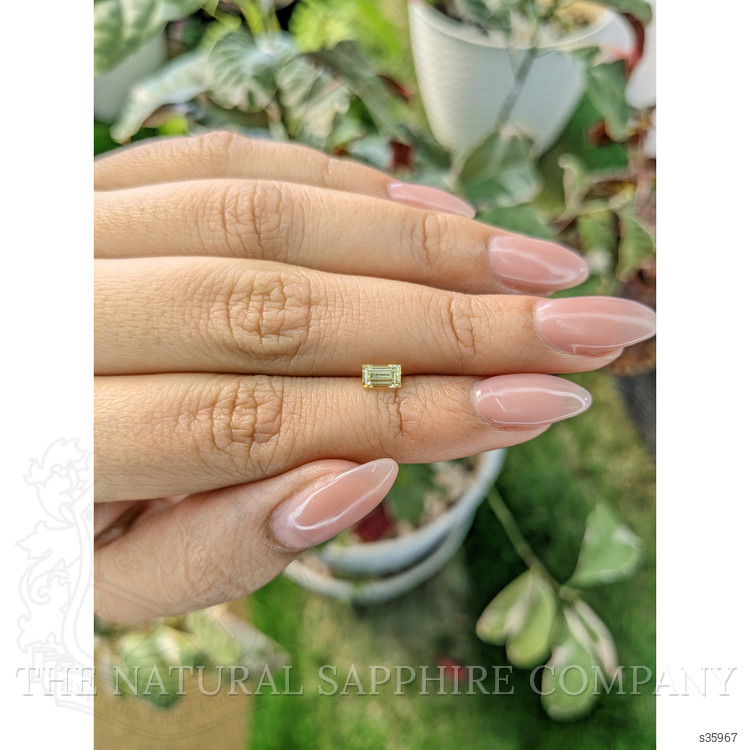 0.67 Ct. Yellow Sapphire from Ceylon (Sri Lanka)