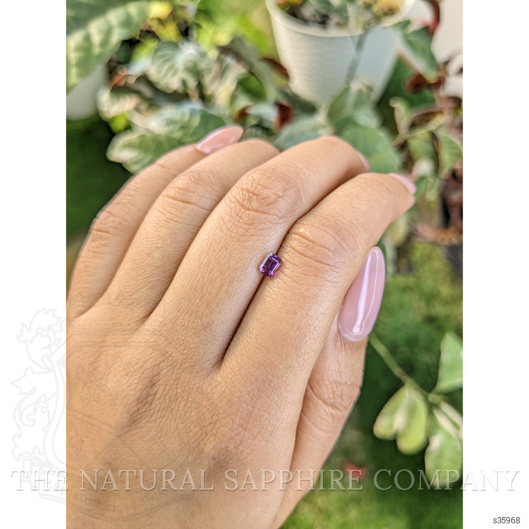 0.49 Ct. Pinkish Purple Sapphire from Ceylon (Sri Lanka)