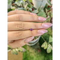 0.49 Ct. Pinkish Purple Sapphire from Ceylon (Sri Lanka) Life Style