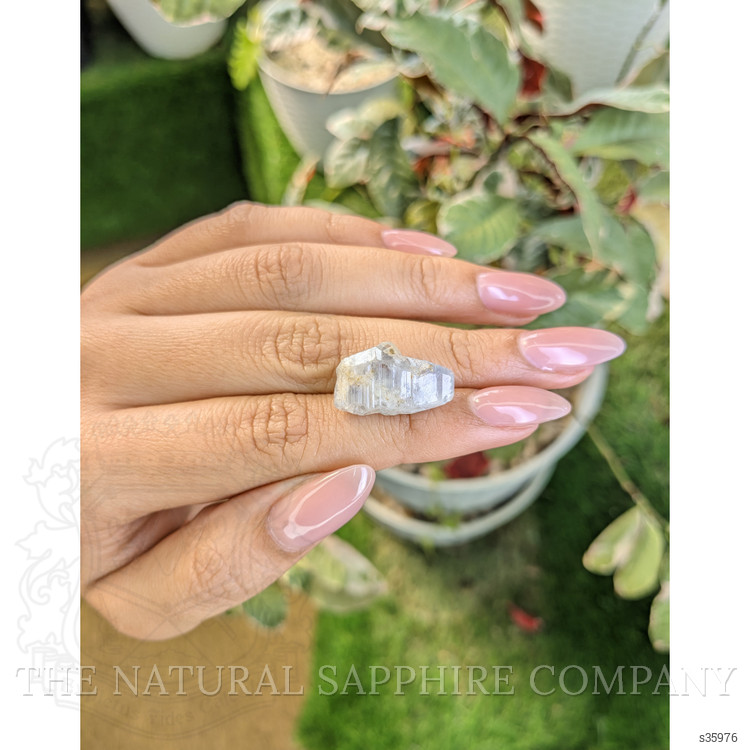 19.41 Ct. Blue Sapphire Crystal from Ceylon (Sri Lanka)