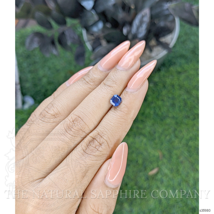 1.08 Ct. Blue Sapphire from Ceylon (Sri Lanka)