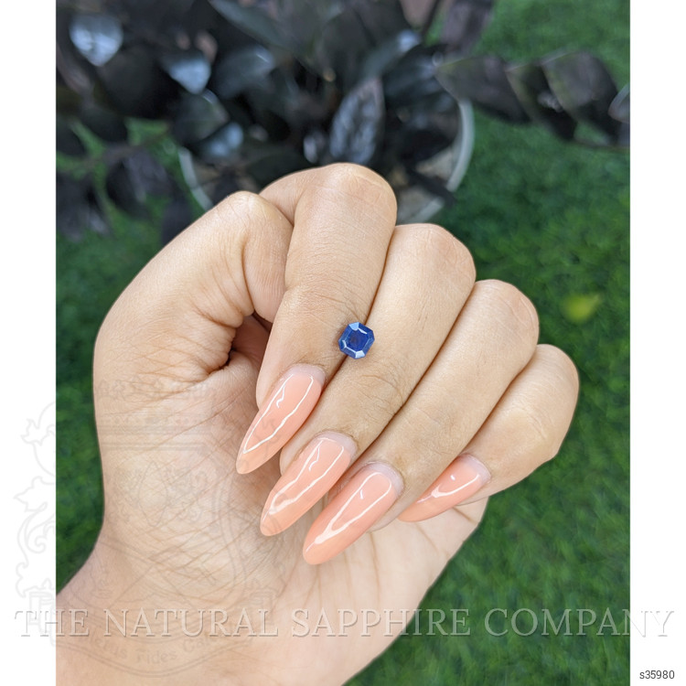 1.08 Ct. Blue Sapphire from Ceylon (Sri Lanka)