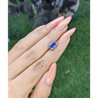 2.97 Ct. Blue Sapphire from Ceylon (Sri Lanka) Life Style