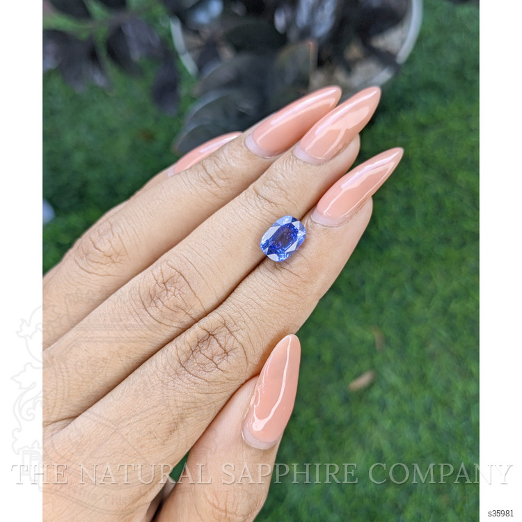 2.97 Ct. Blue Sapphire from Ceylon (Sri Lanka)