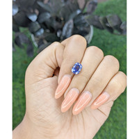 2.97 Ct. Blue Sapphire from Ceylon (Sri Lanka) Life Style