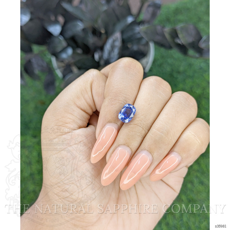 2.97 Ct. Blue Sapphire from Ceylon (Sri Lanka)