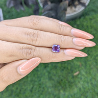 2.11 Ct. Purple Sapphire from Ceylon (Sri Lanka) Life Style
