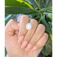9.49 Ct. White Star Sapphire from Ceylon (Sri Lanka) Life Style