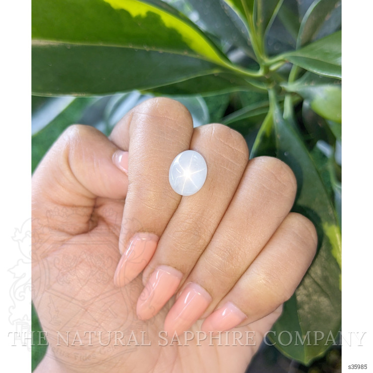 9.49 Ct. White Star Sapphire from Ceylon (Sri Lanka)