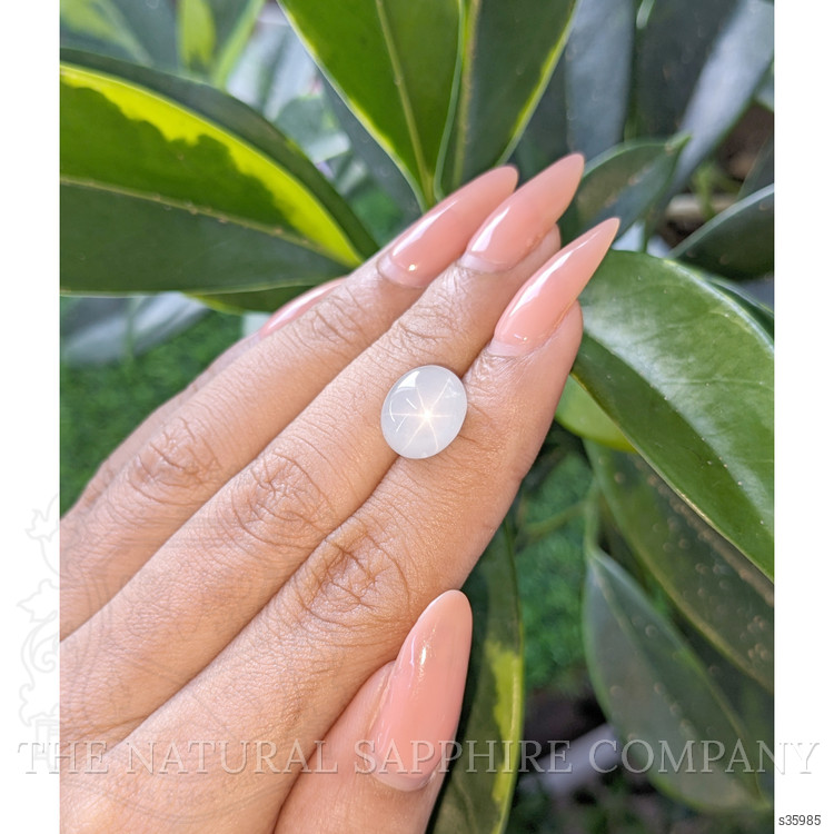 9.49 Ct. White Star Sapphire from Ceylon (Sri Lanka)