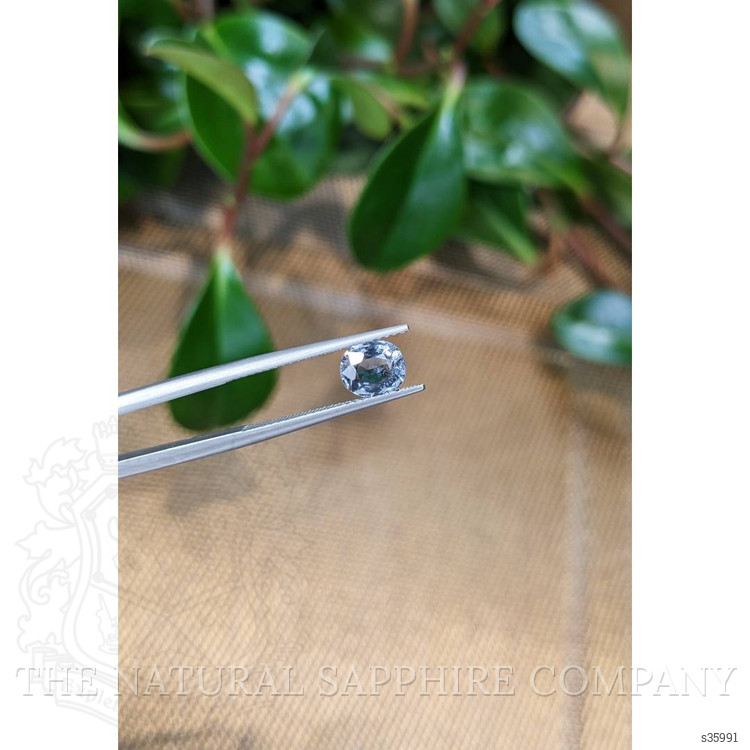 1.31 Ct. Greyish Blue Sapphire from Ceylon (Sri Lanka)
