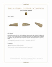 11.90 Ct. Yellow Rough Sapphire Crystal from Ceylon (Sri Lanka) Appraisal