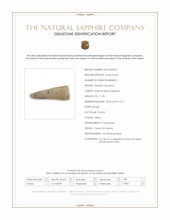 11.90 Ct. Yellow Rough Sapphire Crystal from Ceylon (Sri Lanka) Scan Report