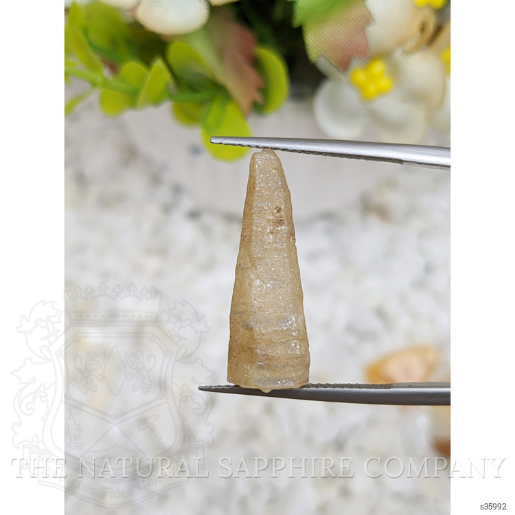 11.90 Ct. Yellow Rough Sapphire Crystal from Ceylon (Sri Lanka)