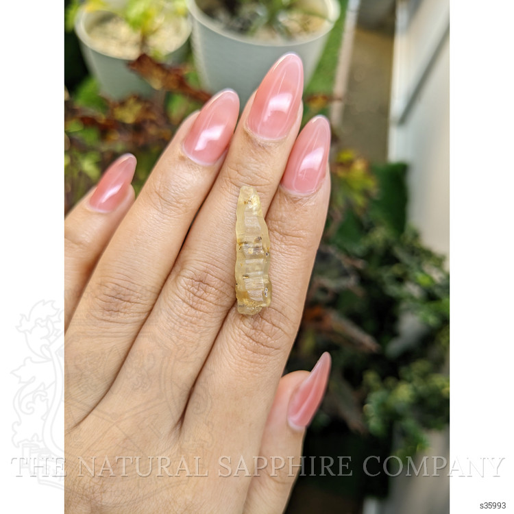 14.47 Ct. Yellow Sapphire Crystal from Ceylon (Sri Lanka)