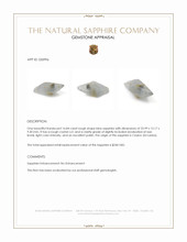 16.84 Ct. Blue Rough Sapphire Crystal from Ceylon (Sri Lanka) Appraisal