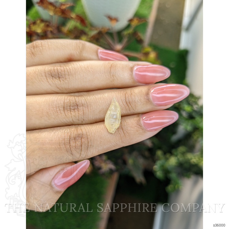 5.38 Ct. Yellow Rough Sapphire from Ceylon (Sri Lanka)