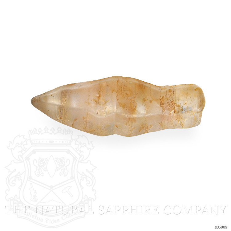6.58 Ct. Yellowish Brown Rough Sapphire from Ceylon (Sri Lanka)