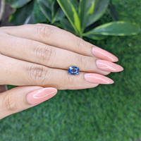 1.83 Ct. Greyish Blue Sapphire from Ceylon (Sri Lanka) Life Style