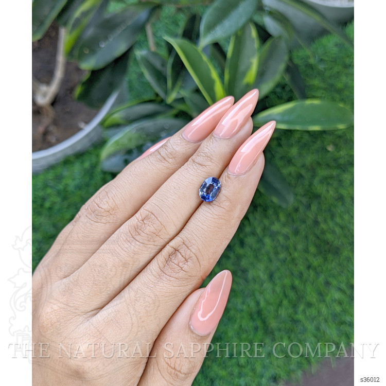 1.83 Ct. Greyish Blue Sapphire from Ceylon (Sri Lanka)