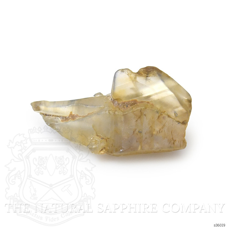 5.09 Ct. Yellowish Brown Sapphire Crystal from Ceylon (Sri Lanka)