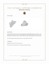 4.09 Ct. Blue Rough Sapphire Crystal from Ceylon (Sri Lanka) Appraisal
