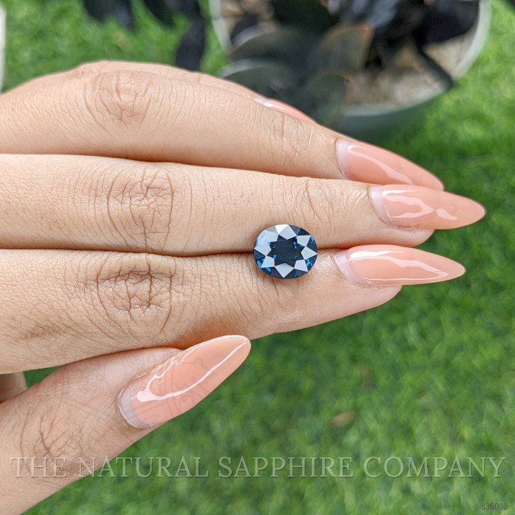 4.09 Ct. Greenish Blue Sapphire from Nigeria