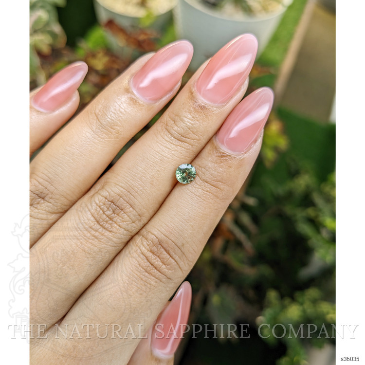 0.68 Ct. Yellowish Green Sapphire from Madagascar