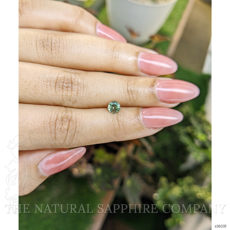 0.68 Ct. Yellowish Green Sapphire from Madagascar