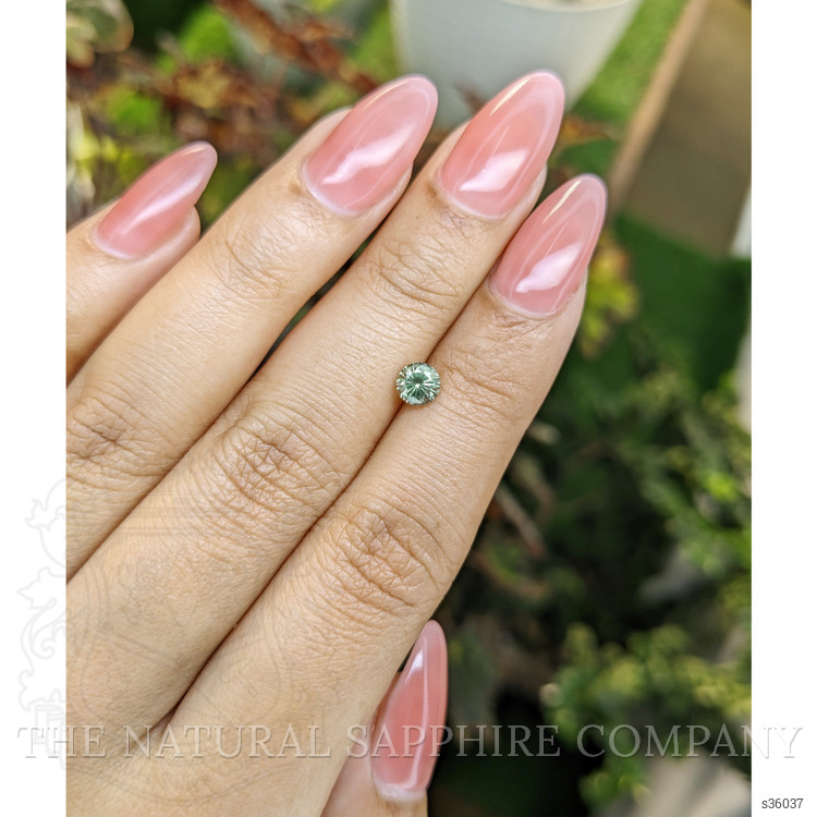 0.66 Ct. Yellowish Green Sapphire from Madagascar