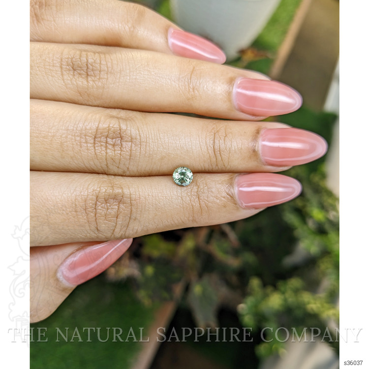 0.66 Ct. Yellowish Green Sapphire from Madagascar