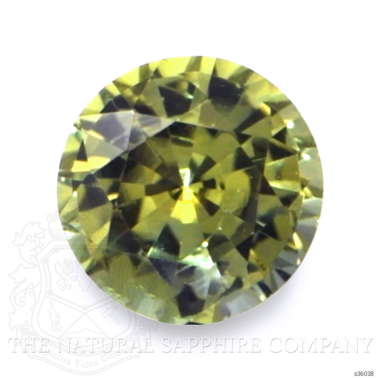 0.62 Ct. Greenish Yellow Sapphire from Madagascar
