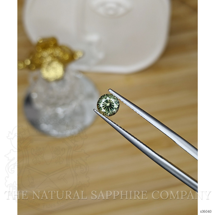 0.72 Ct. Yellowish Green Sapphire from Madagascar