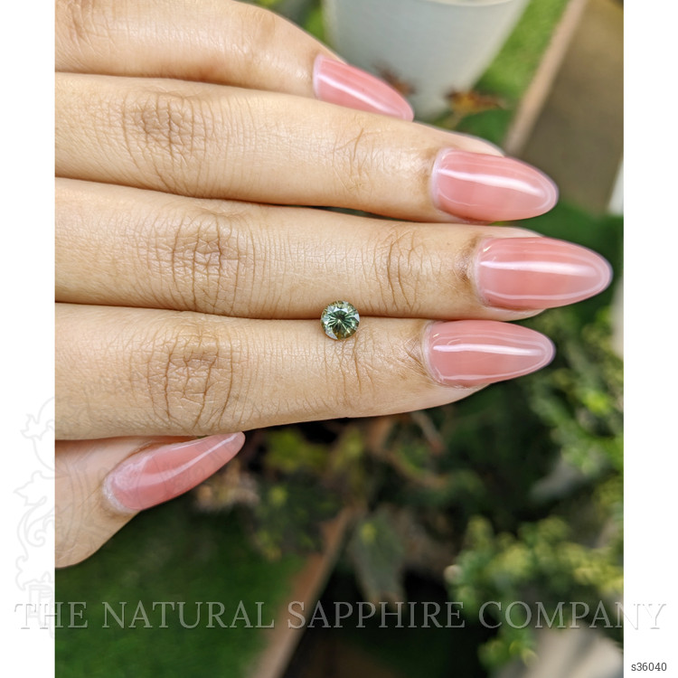 0.72 Ct. Yellowish Green Sapphire from Madagascar