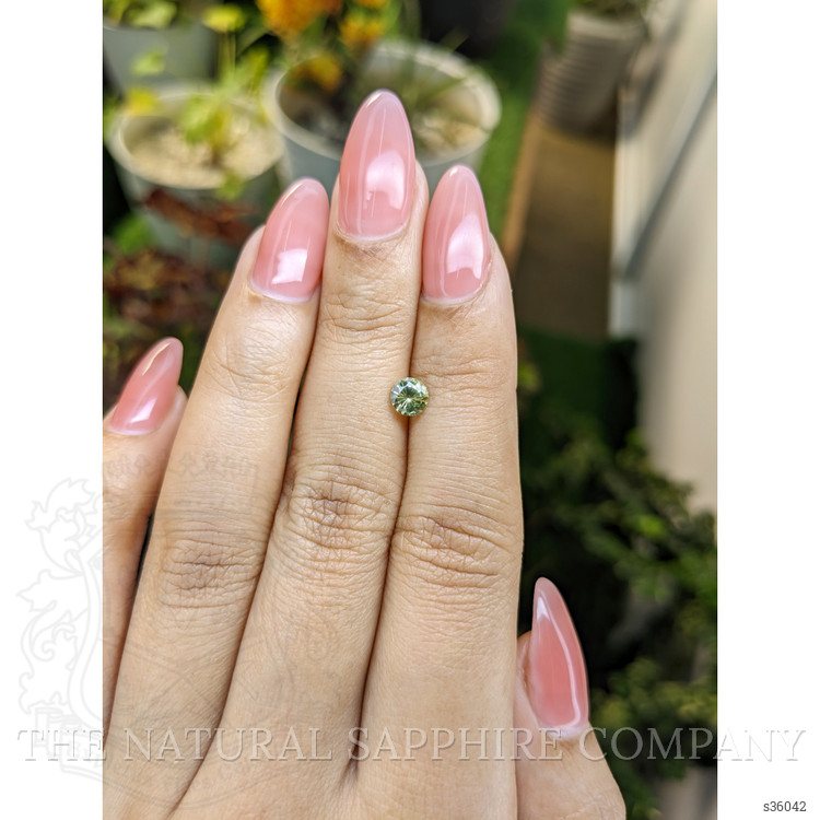 0.81 Ct. Green Sapphire from Madagascar