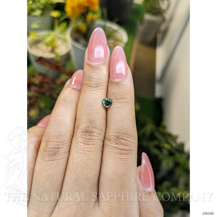 0.60 Ct. Bluish Green Sapphire from Madagascar
