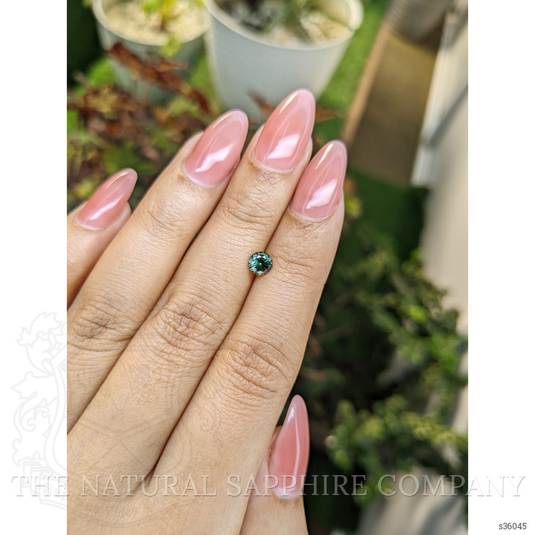 0.60 Ct. Bluish Green Sapphire from Madagascar