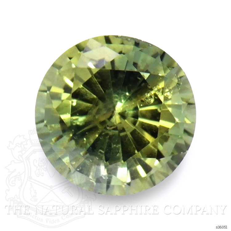 0.58 Ct. Yellowish Green Sapphire from Madagascar