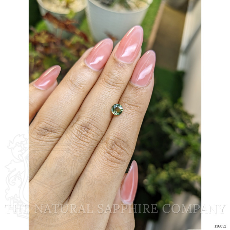 0.68 Ct. Yellowish Green Sapphire from Madagascar
