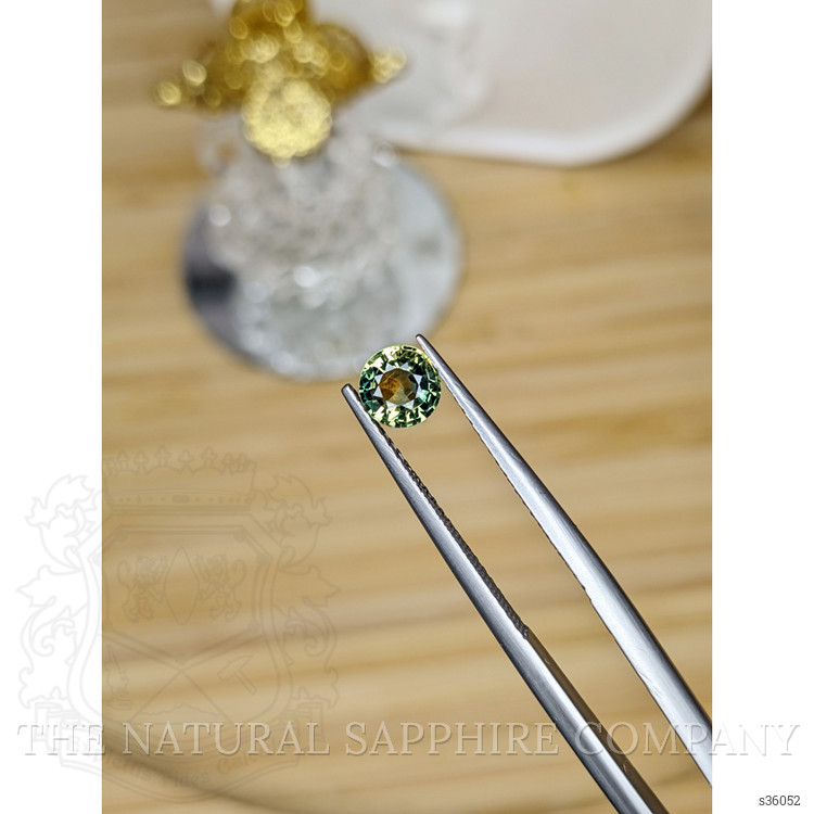 0.68 Ct. Yellowish Green Sapphire from Madagascar