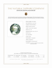 0.64 Ct. Green Sapphire from Madagascar Scan Report