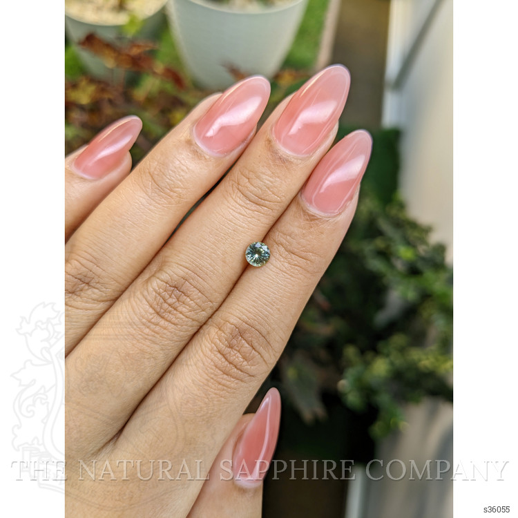 0.53 Ct. Bluish Green Sapphire from Madagascar