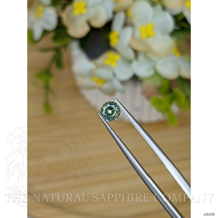 0.53 Ct. Bluish Green Sapphire from Madagascar