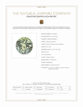 0.88 Ct. Yellowish Green Sapphire from Madagascar Scan Report