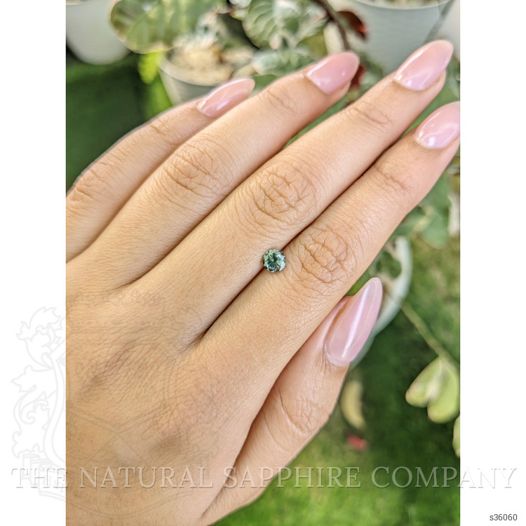 0.67 Ct. Bluish Green Sapphire from Madagascar