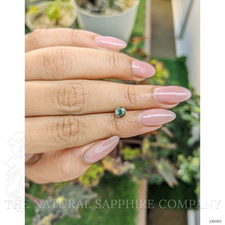 0.67 Ct. Bluish Green Sapphire from Madagascar