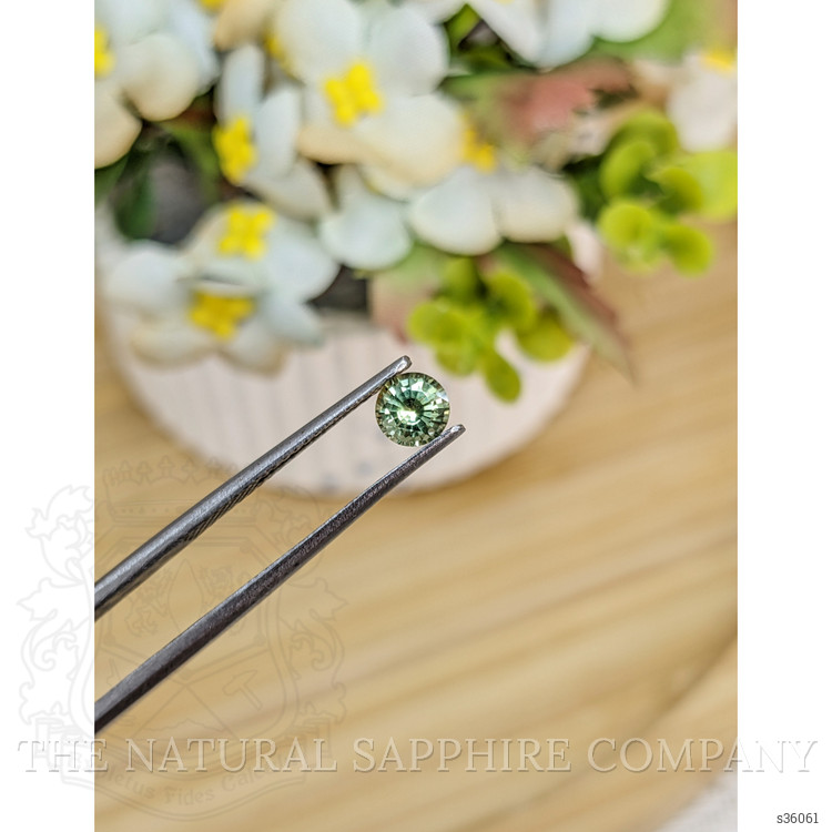 0.62 Ct. Yellowish Green Sapphire from Madagascar