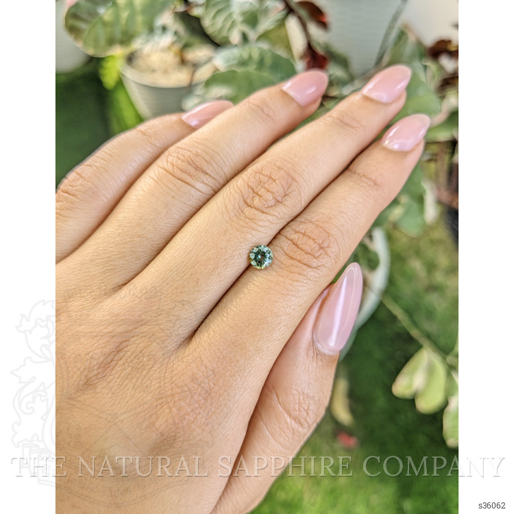 0.63 Ct. Bluish Green Sapphire from Madagascar